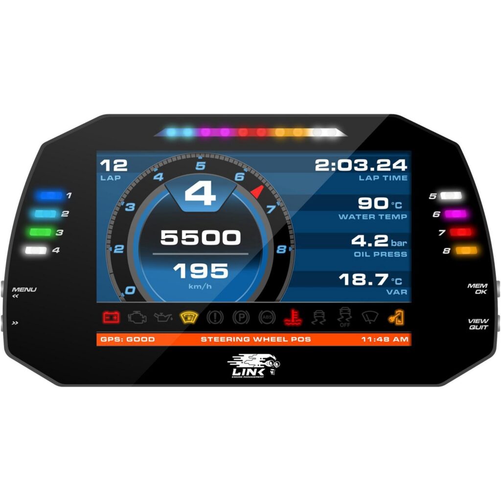 Cruscotto Link ECU MXG Strada 7″ – Race Edition