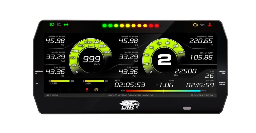 Cruscotto Link ECU MXT Strada 10″ – Street Edition