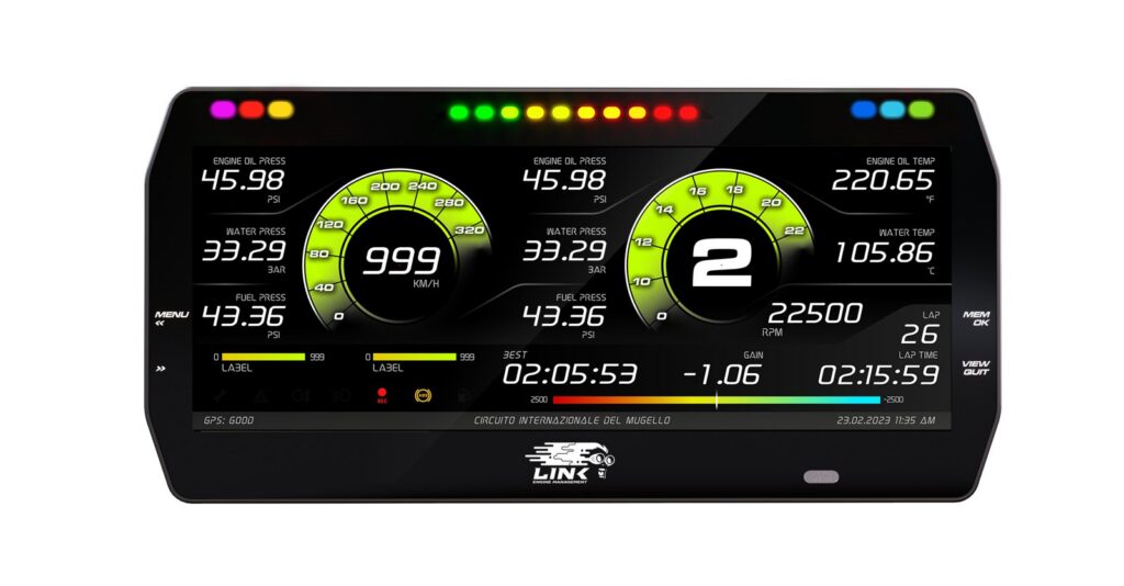 Cruscotto Link ECU MXT Strada 10″ – Race Edition